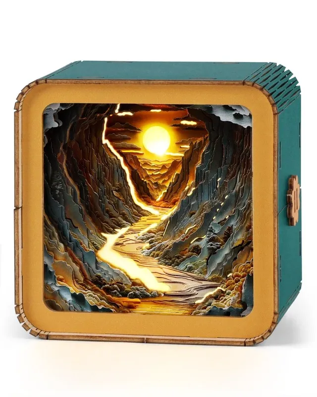 kaayee-night-light-sunlit-mountains-nachtlicht-3d-holz image 1