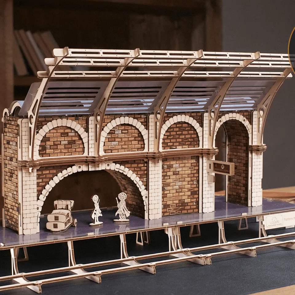 magicholz-3d-puzzle-harry-potter-bahnsteig-9-3-4-modell image 1