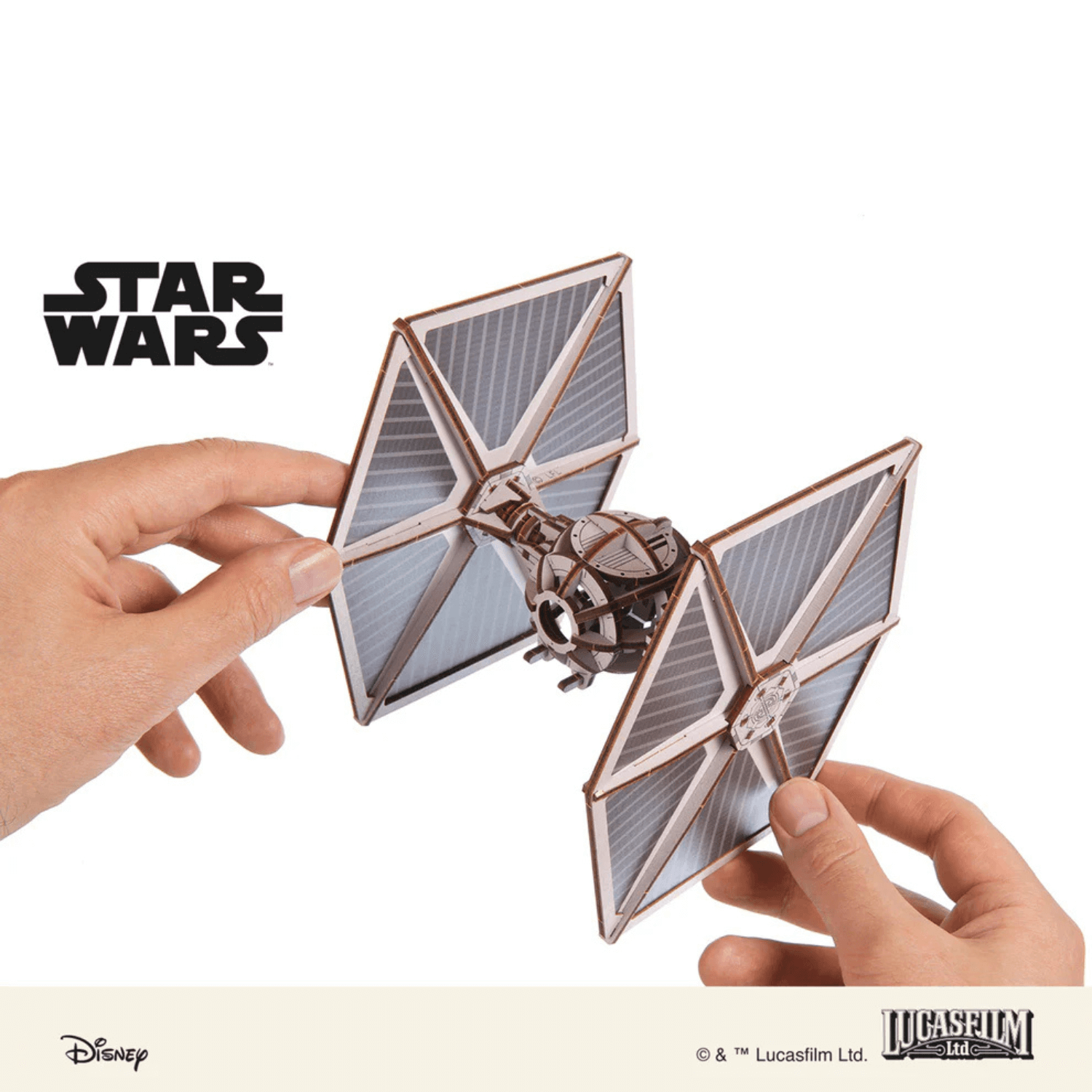 magicholz-mechanischer-bausatz-star-wars-tie-fighter-holzmodell image 6