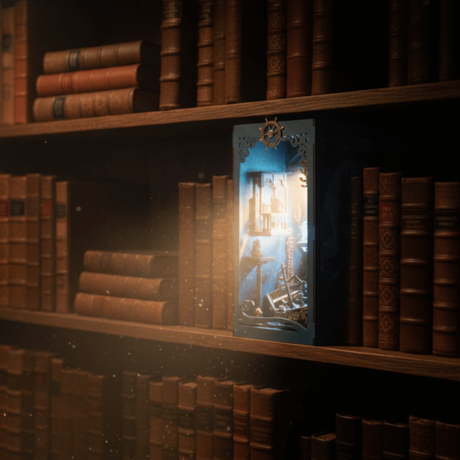 magicholz-deep-sea-treasures-book-nook-bausatz-mit-licht image 3