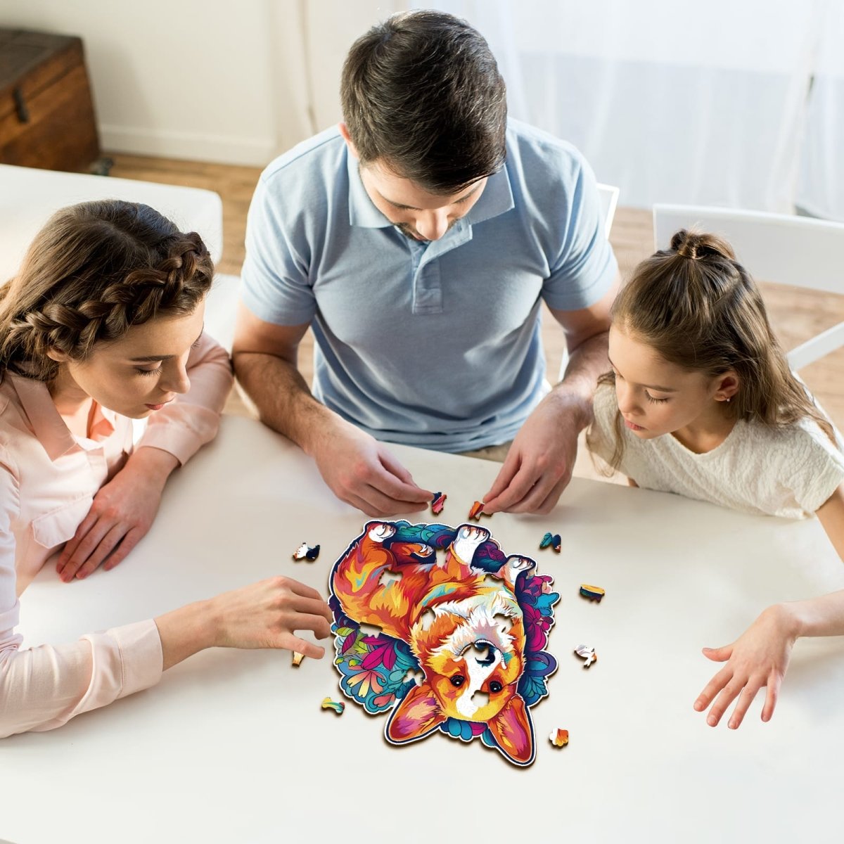 kaayee-wooden-puzzle-cute-corgi-holzpuzzle-medium-hund image 6