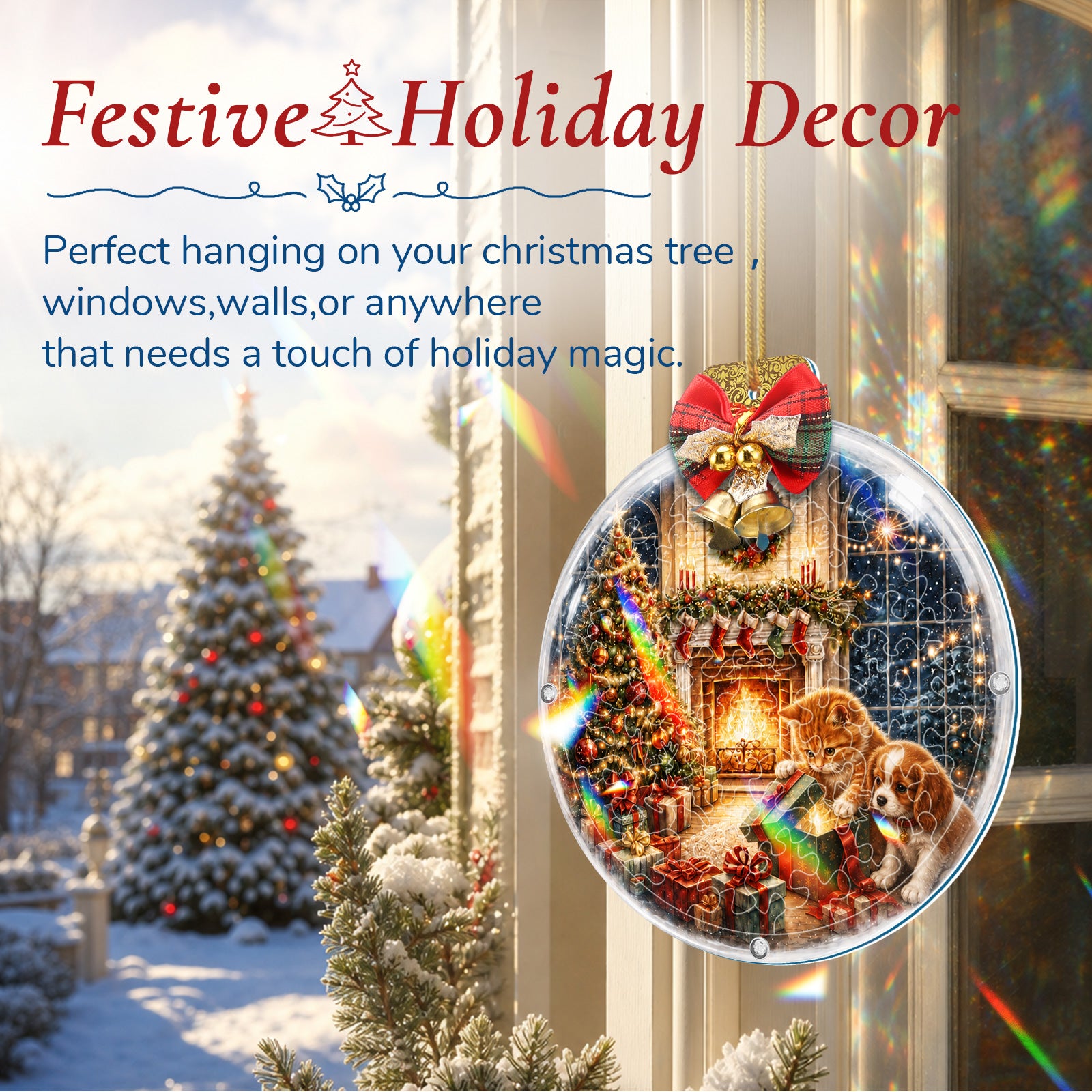 kaayee-suncatcher-puzzle-christmas-fireplace-acryl-fensterbild-mini-15cm image 3