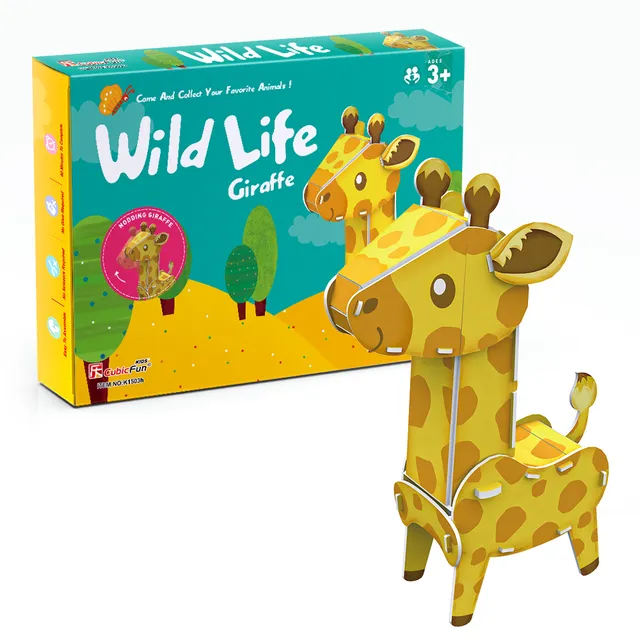 cubic-fun-wild-life-k1503h-giraffe-3d-puzzle-tiermodell image 1
