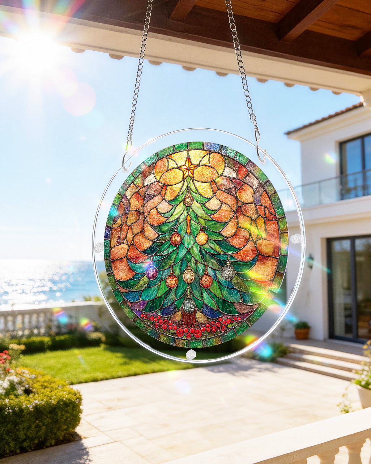 kaayee-christmas-glow-tree-suncatcher-medium-fensterbild image 8