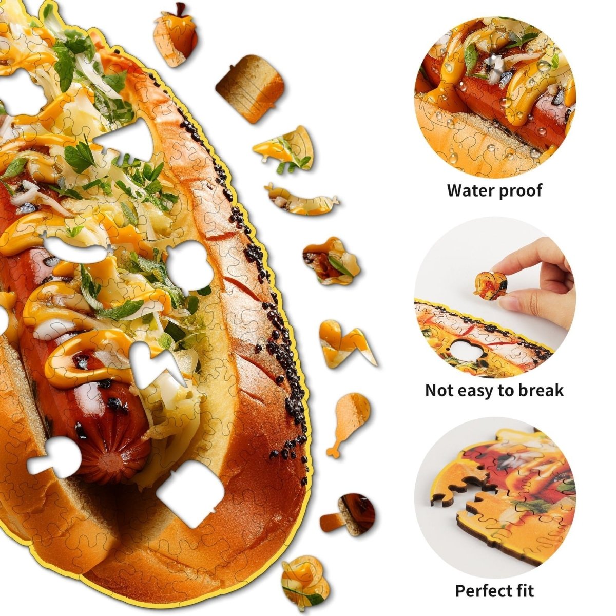 kaayee-hotdog-holzpuzzle-small-food-motiv-ca-110-teile image 2