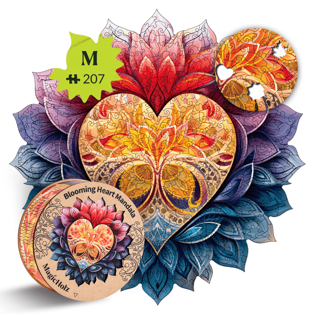 magicholz-holzpuzzle-bl-hendes-herz-mandala-herz-puzzle image 1
