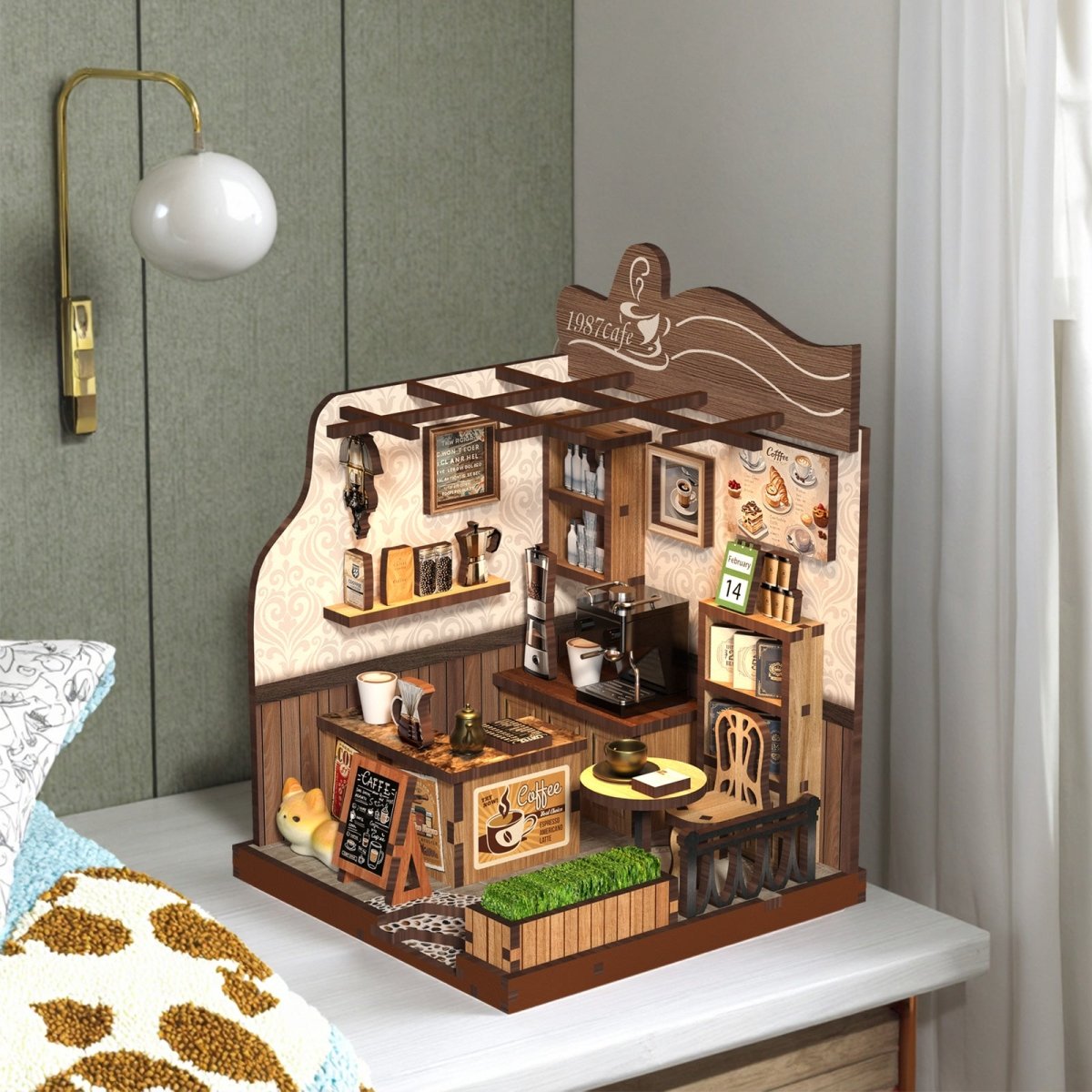 kaayee-miniature-house-rural-coffee-shop-bastelhaus-cafe image 5