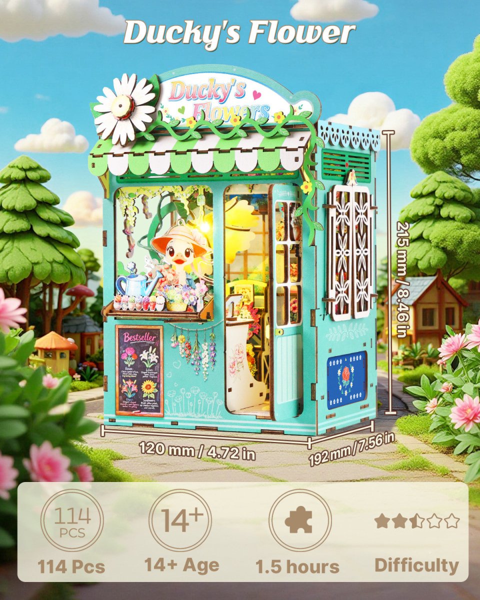 kaayee-book-nook-kit-ducky-s-flower-shop-b-cherecke image 2