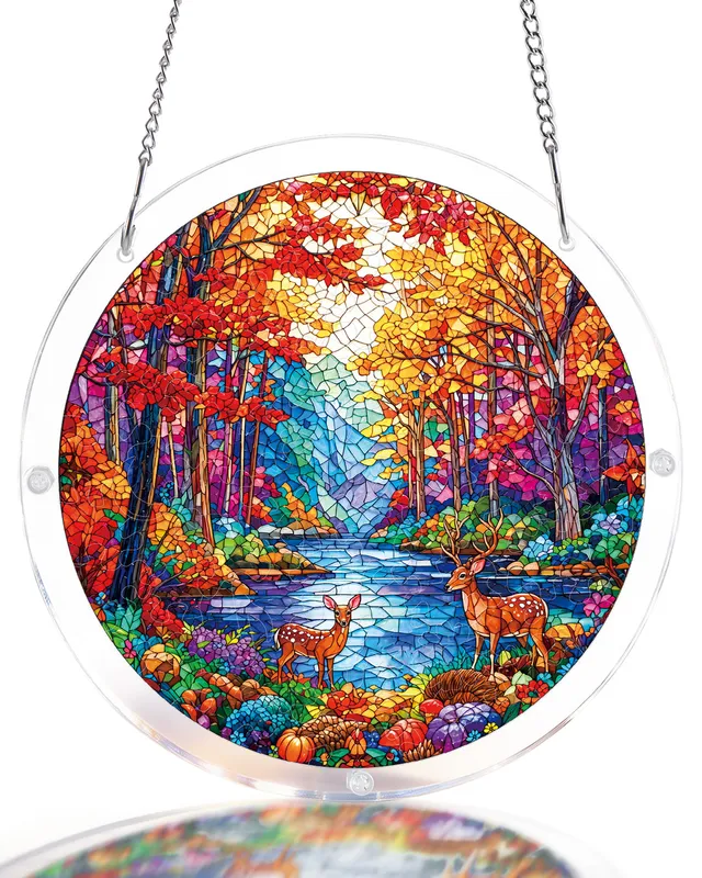 kaayee-suncatcher-deer-in-the-forest-fensterbild-small image 1