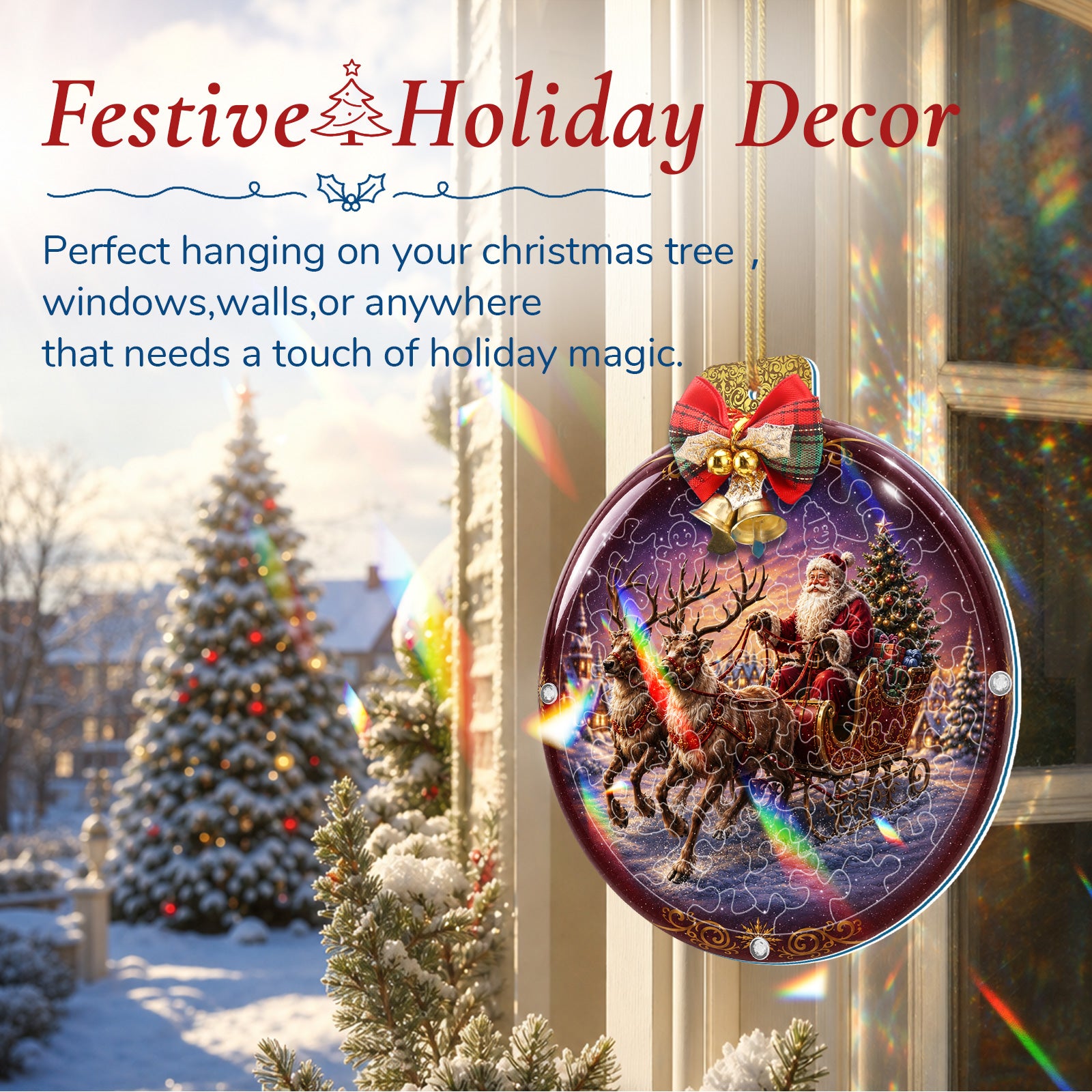 kaayee-suncatcher-santa-sleigh-ride-acryl-mini-15-cm image 3