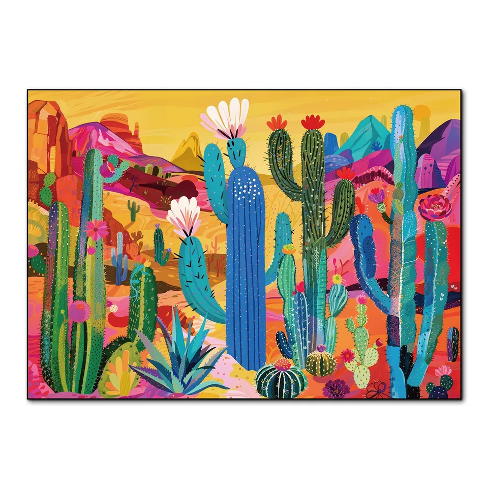 kaayee-neon-cactus-valley-puzzle-1000-teile-standard image 1