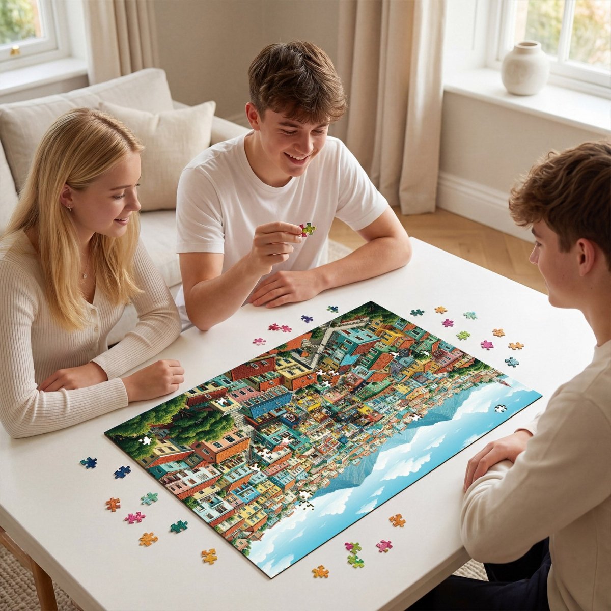kaayee-cardboard-puzzle-1000-teile-sunveil-village image 8