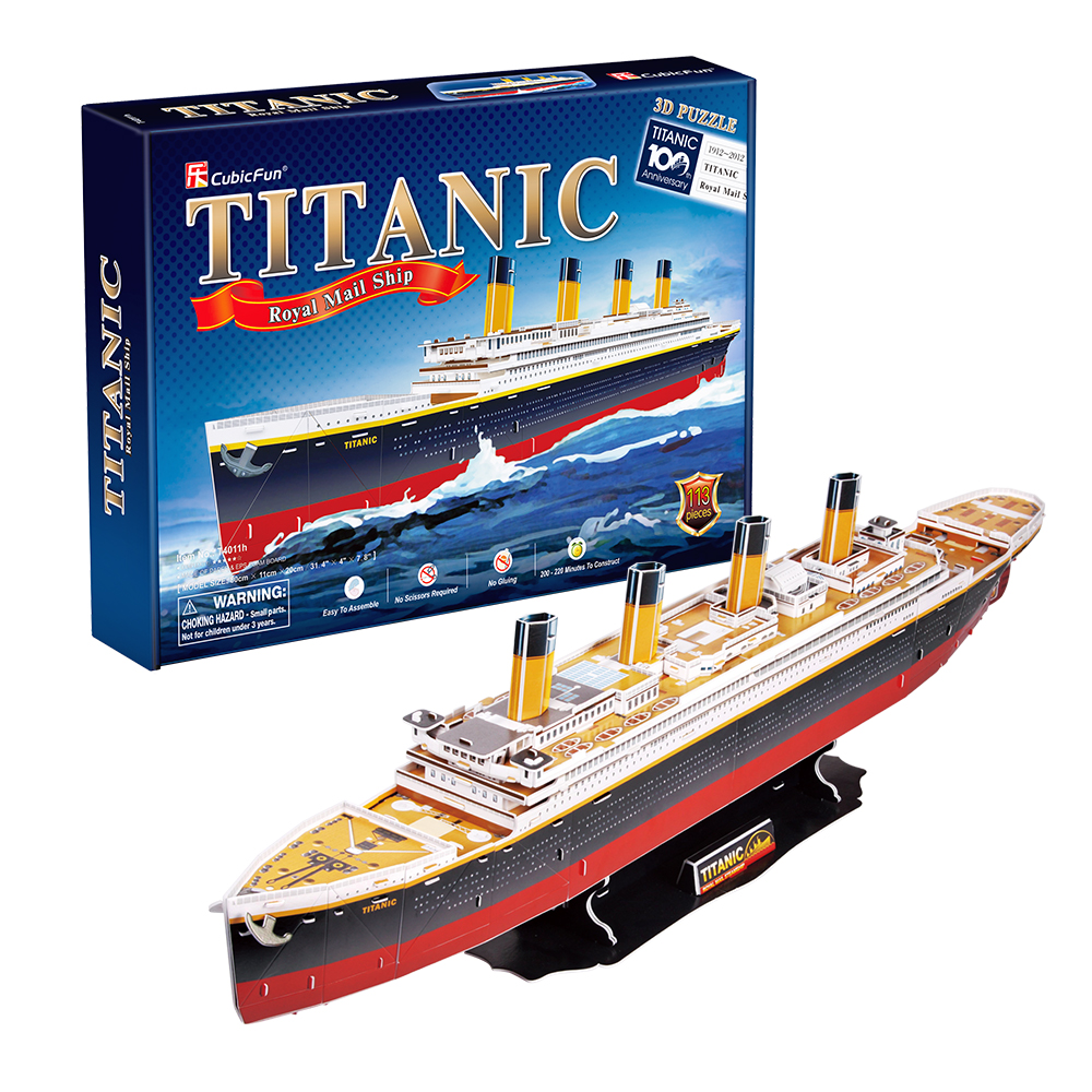 cubicfun-ships-t4011h-titanic-large-3d-puzzle-schiff image 1