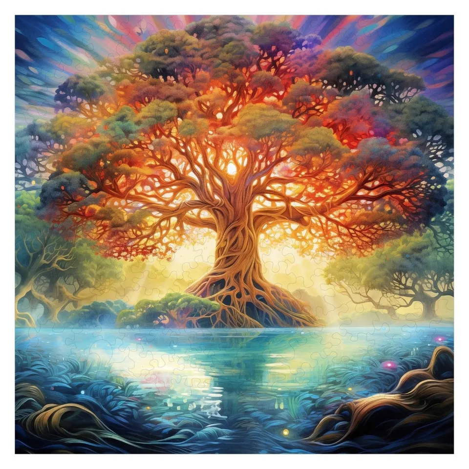 kaayee-wooden-puzzle-twilight-divine-tree-holzpuzzle-medium image 1