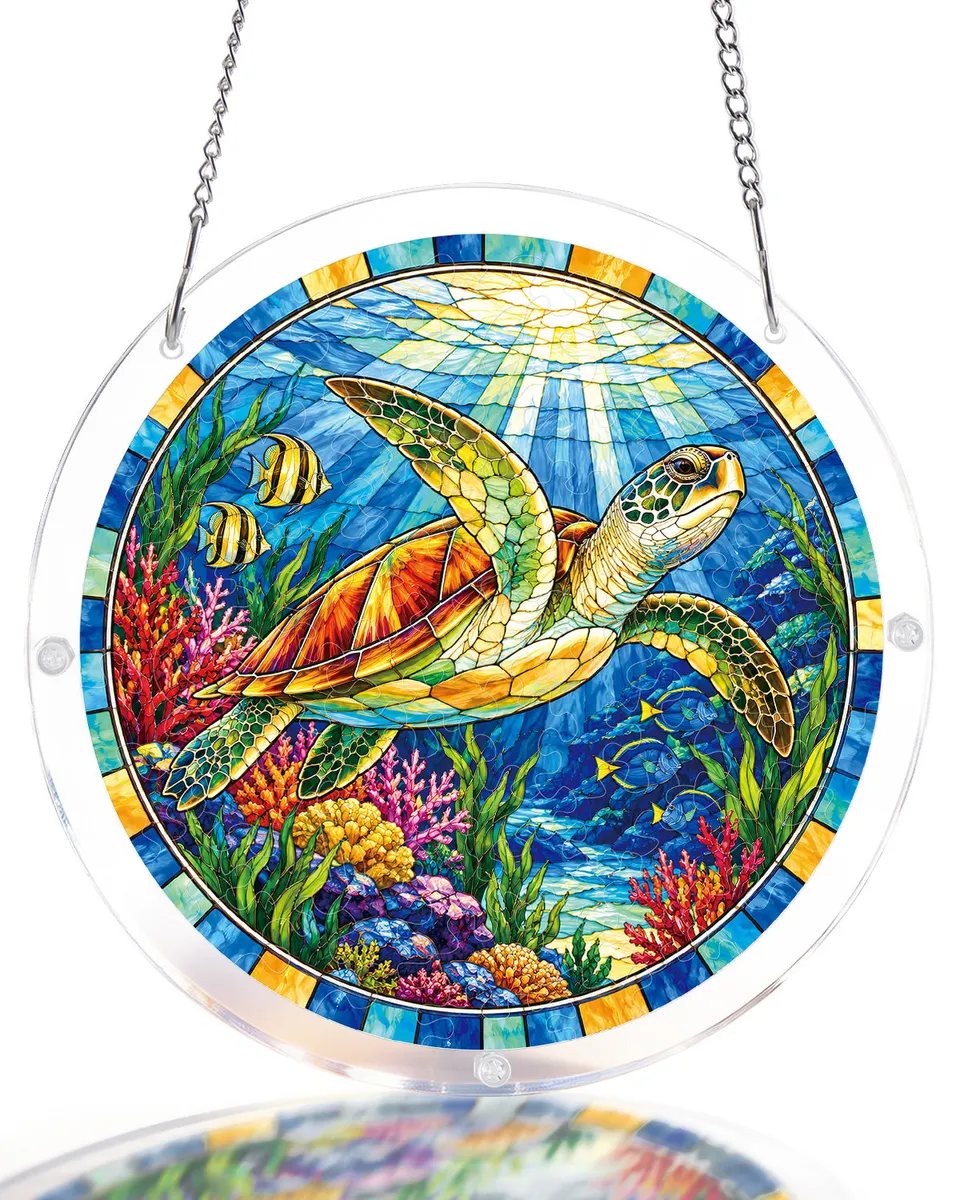 kaayee-suncatcher-puzzle-ocean-turtle-fensterbild-medium image 1