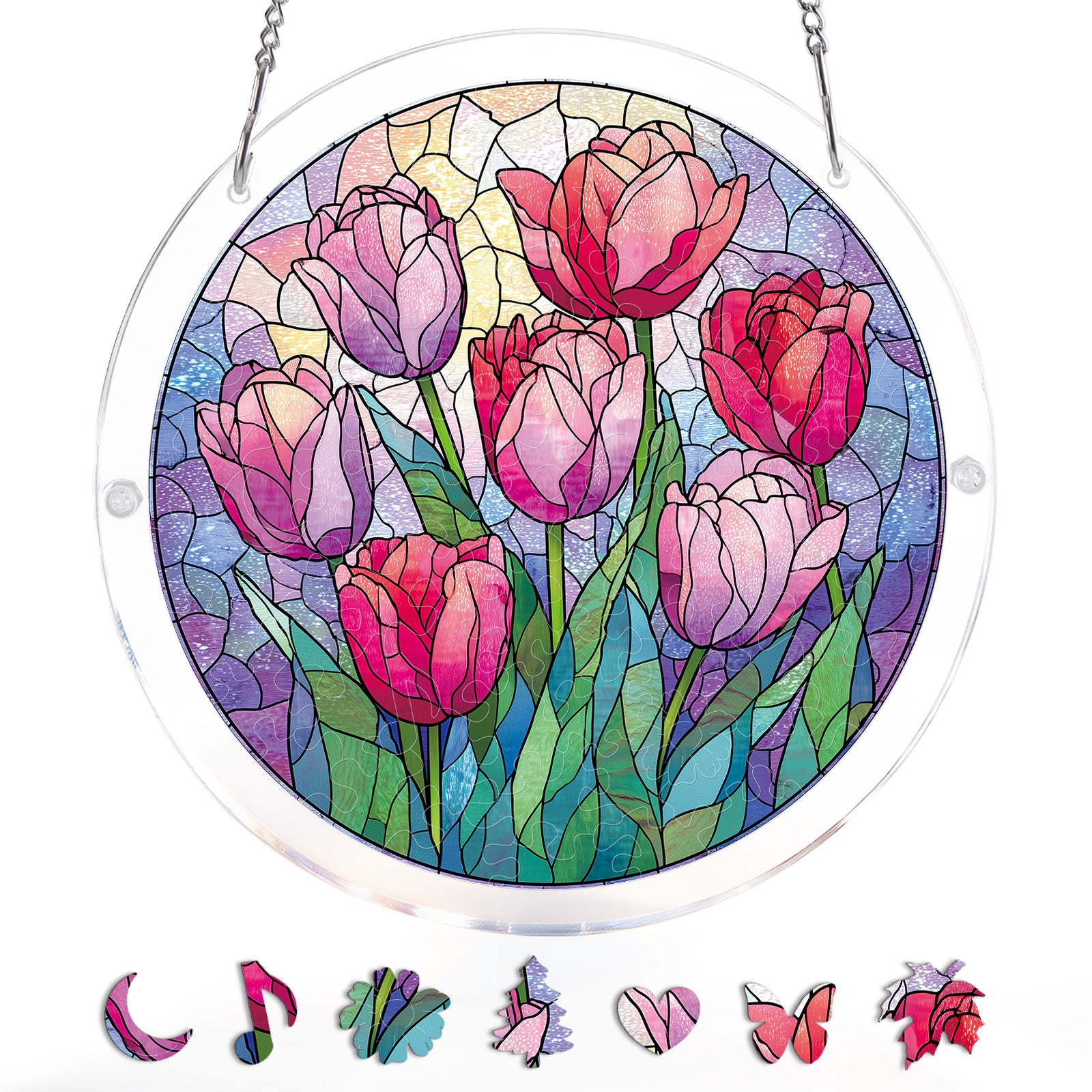 kaayee-suncatcher-puzzle-morning-glow-tulips-acryl-medium image 3