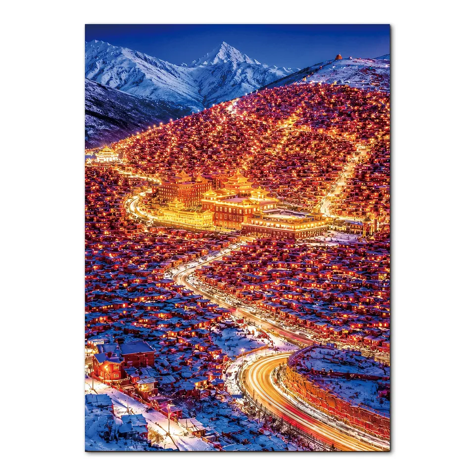 kaayee-cardboard-puzzle-golden-path-1000-teile-standard image 1