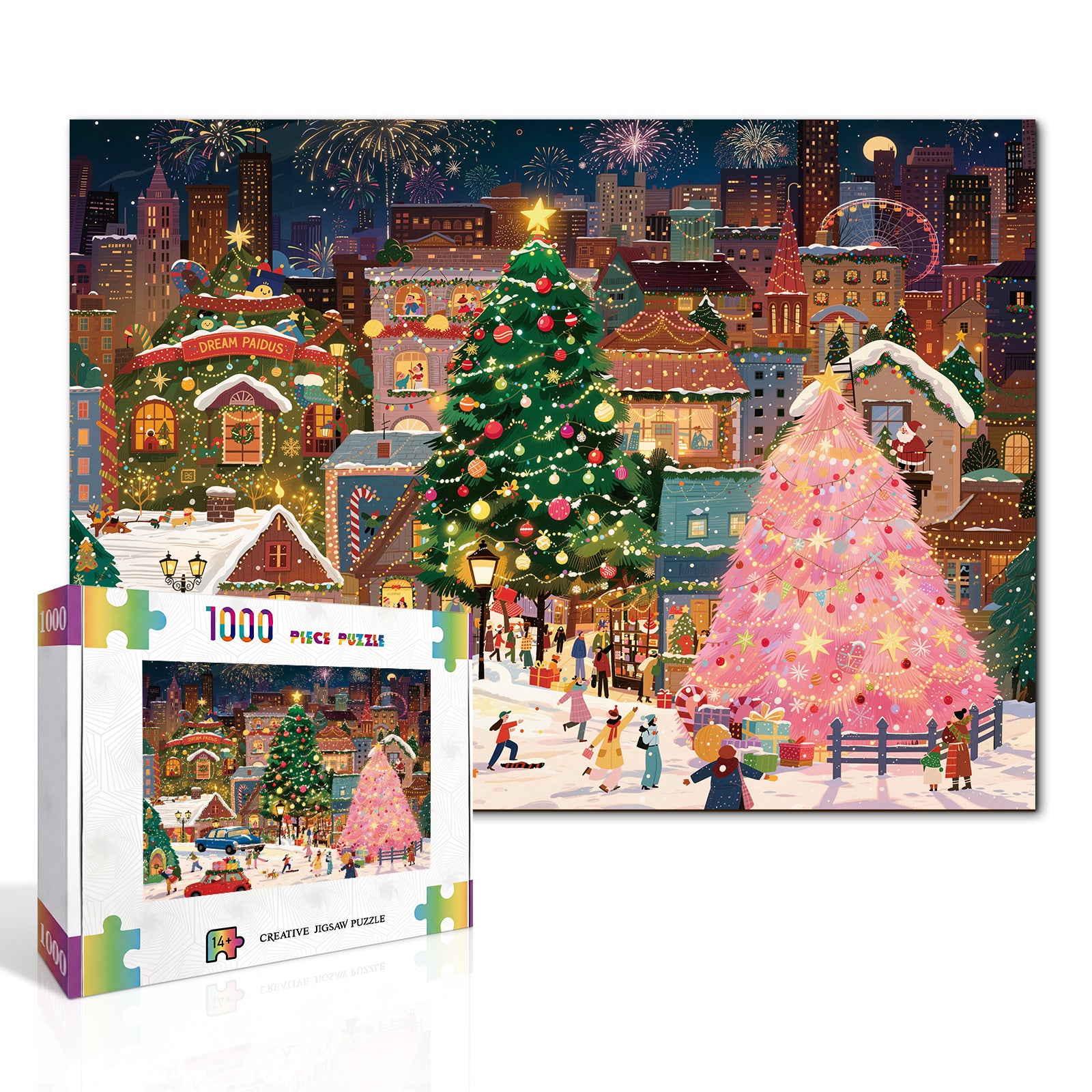 kaayee-snowy-christmas-square-puzzle-1000-teile-standard image 2