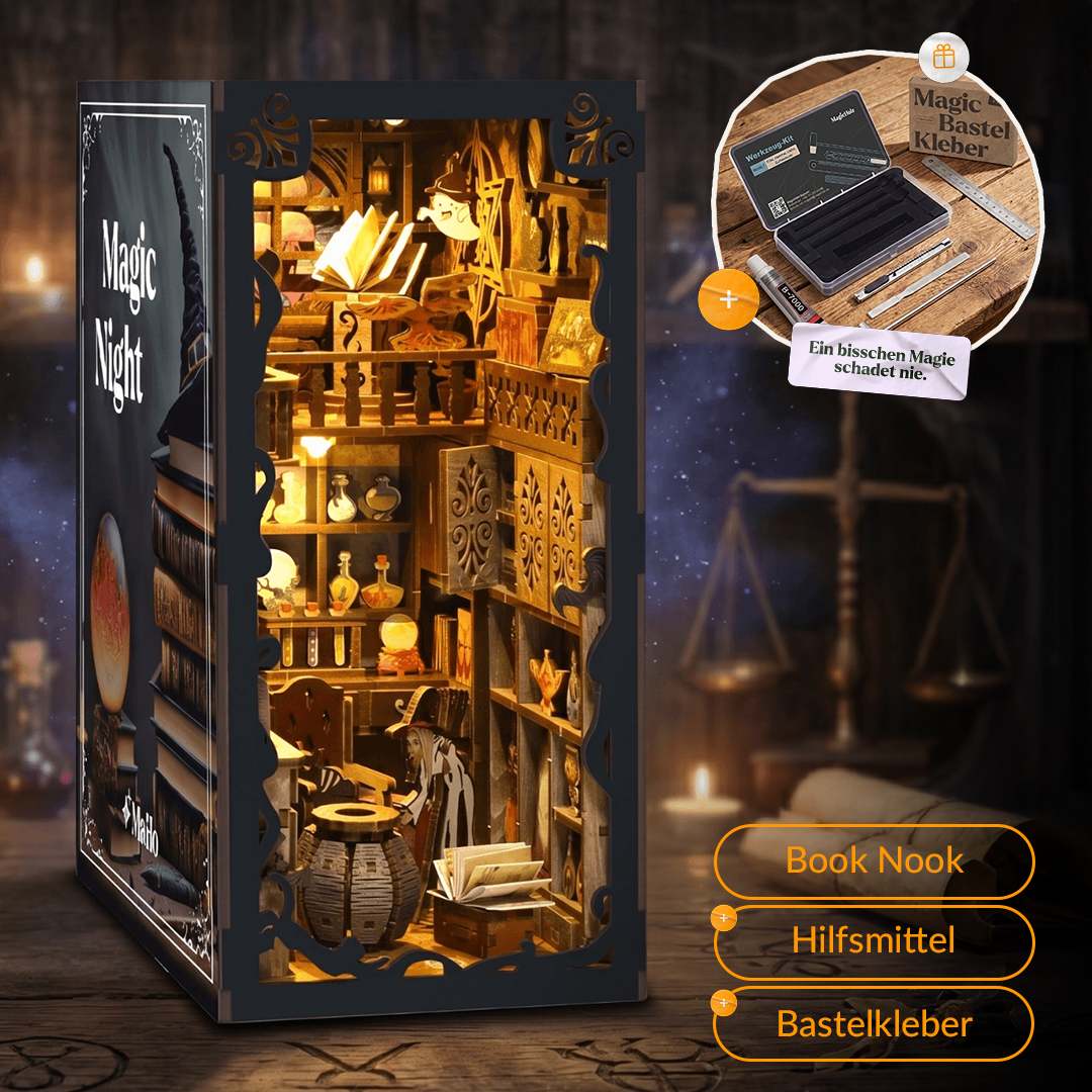 magicholz-magicnight-book-nook-muttertag-mit-licht-karte image 1