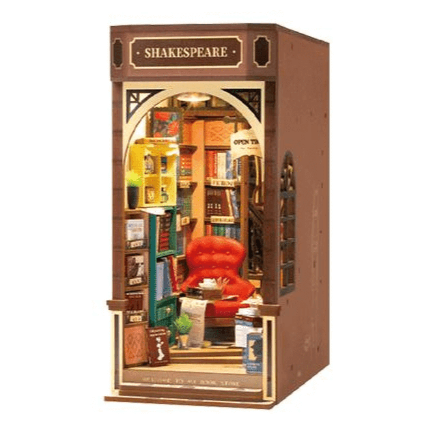 magicholz-miniaturhaus-bookstore-rolife-book-nook-mit-led image 2