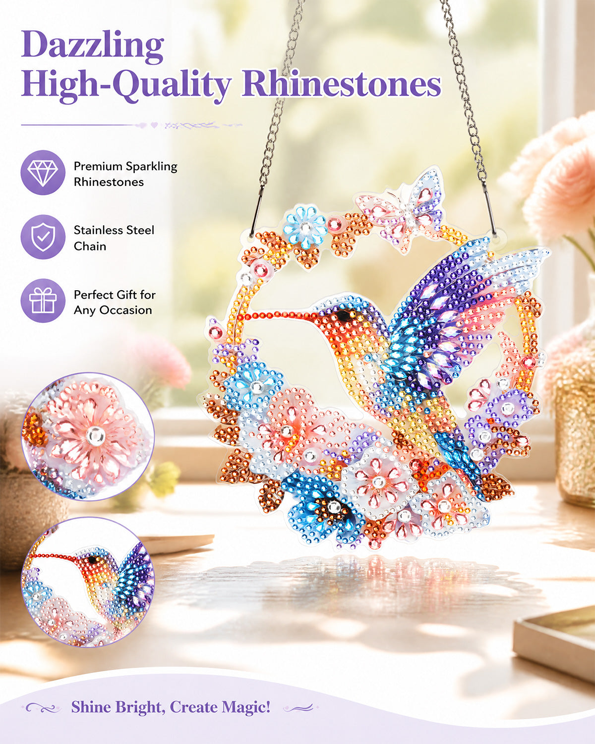 kaayee-suncatcher-hummingbird-diamond-art-bastelset-kolibri image 4