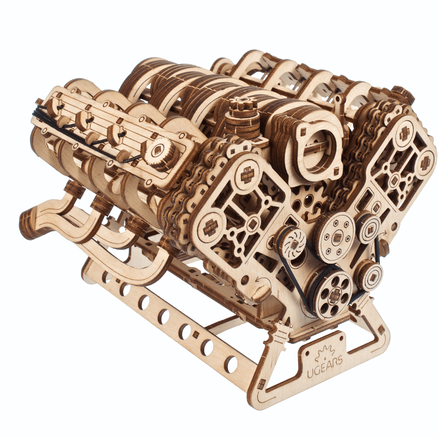 magicholz-mechanischer-bausatz-v8-motor-ma-stab-1-6-modell-776-teile image 6