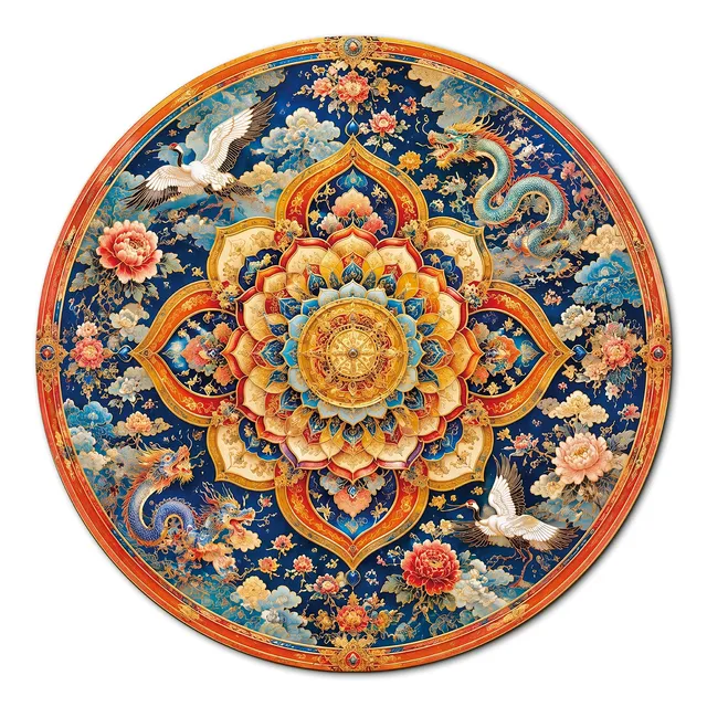 kaayee-cardboard-puzzle-celestial-lotus-1000-teile-standard image 1