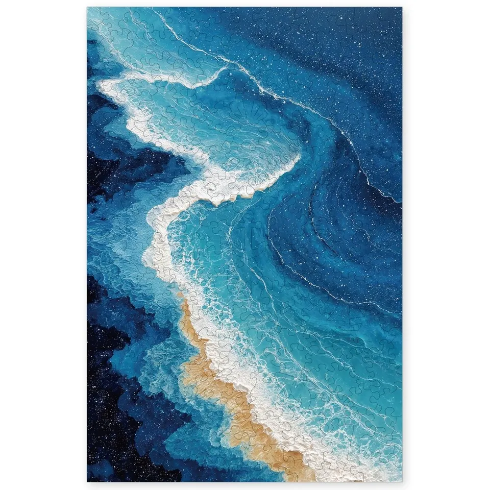 kaayee-wooden-puzzle-ocean-waves-holzpuzzle-medium-welle image 1