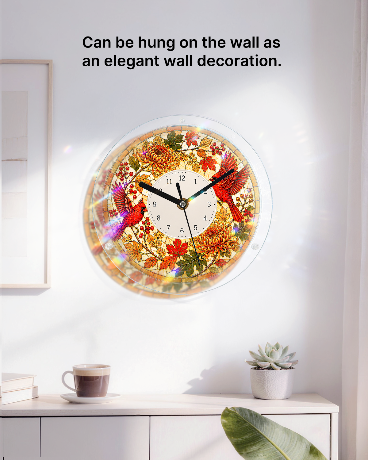 kaayee-clock-kit-autumn-melody-cardinal-puzzle-uhr-regular image 4