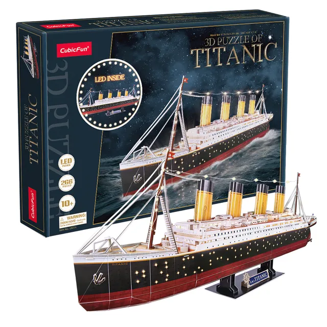 cubicfun-ships-vessels-l521h-titanic-3d-puzzle-schiff image 1