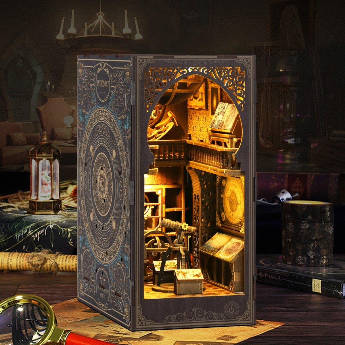 kaayee-book-nook-planetarium-book-nook-kit-regal-miniatur image 2