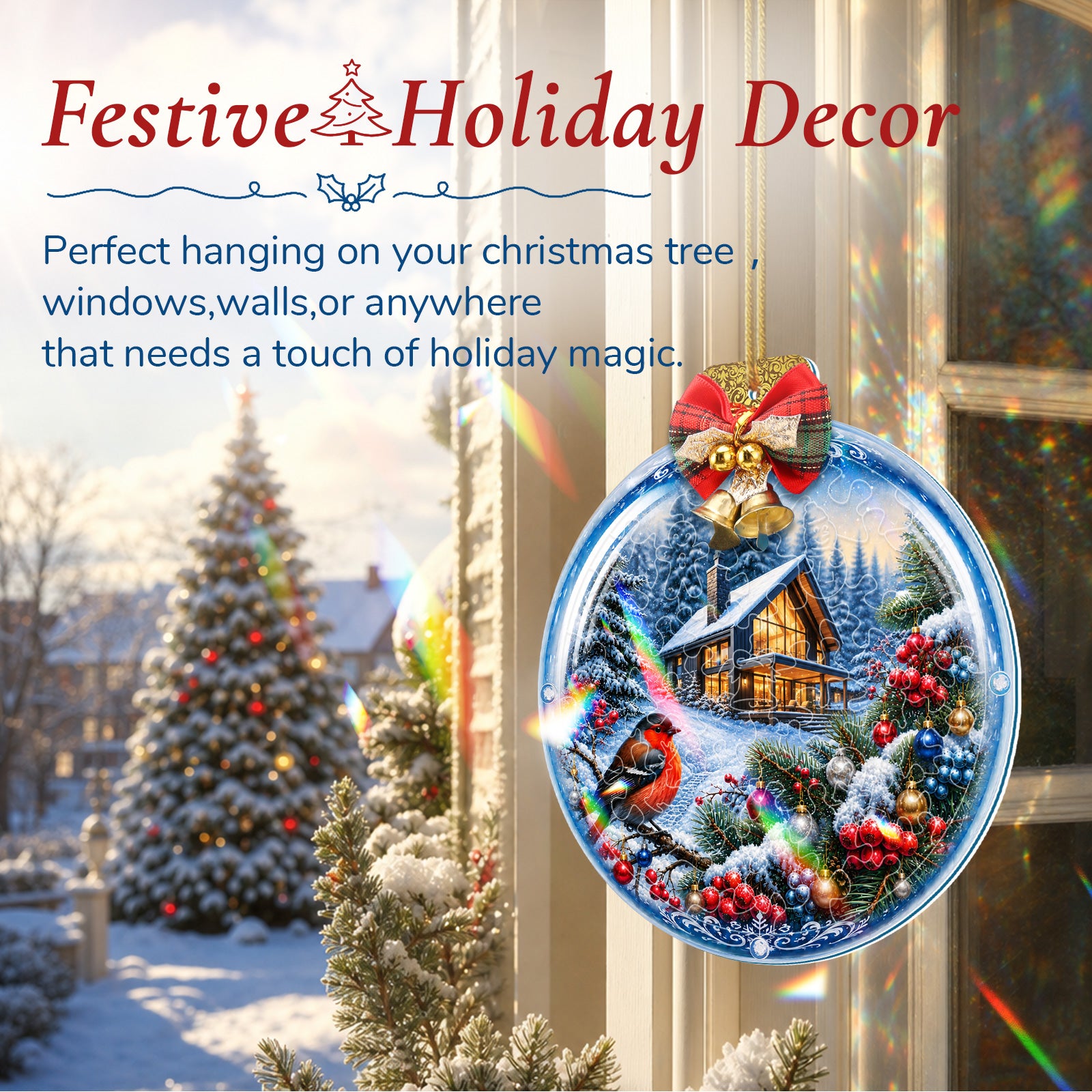 kaayee-suncatcher-puzzle-christmas-woodland-fensterbild-mini image 3