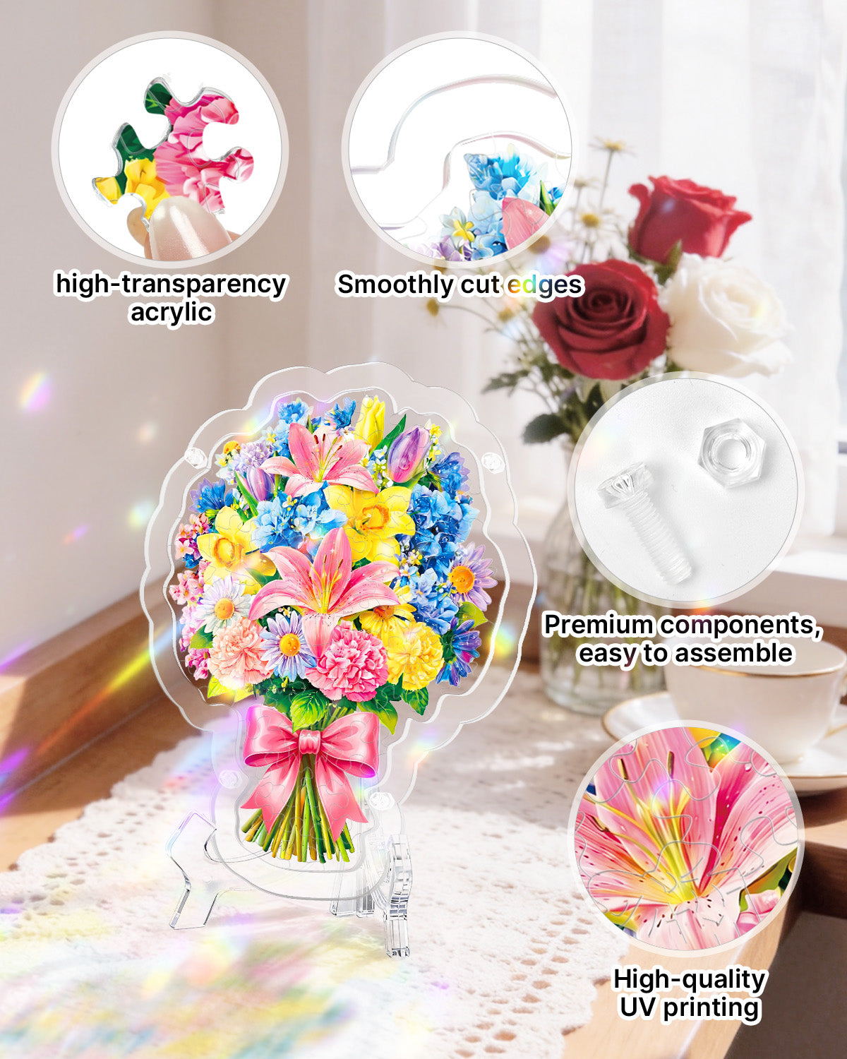 kaayee-suncatcher-puzzle-pink-lily-daffodil-acryl-sonnenf-nger-rosa image 5