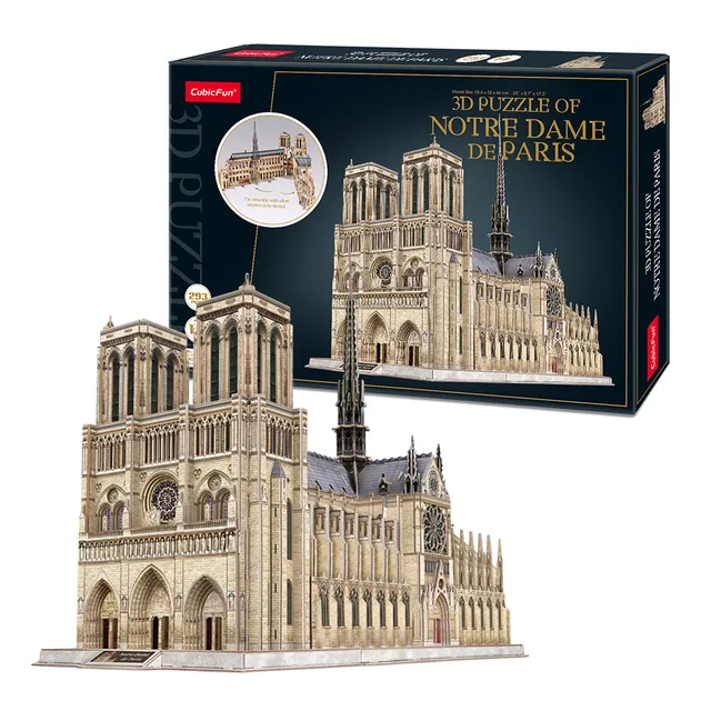 cubicfun-master-mc260h-notre-dame-3d-puzzle-paris image 1