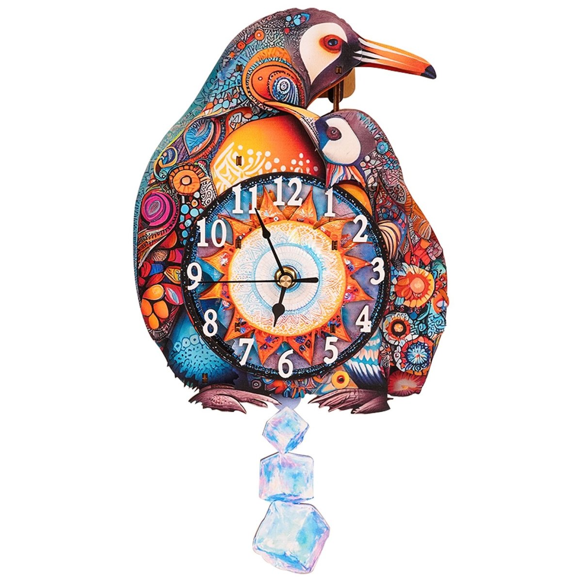 kaayee-clock-kit-penguin-family-holz-puzzleuhr-standard image 1