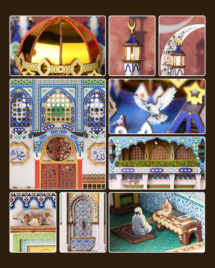 kaayee-mosque-book-nook-kit-3d-puzzle-mit-beleuchtung image 6