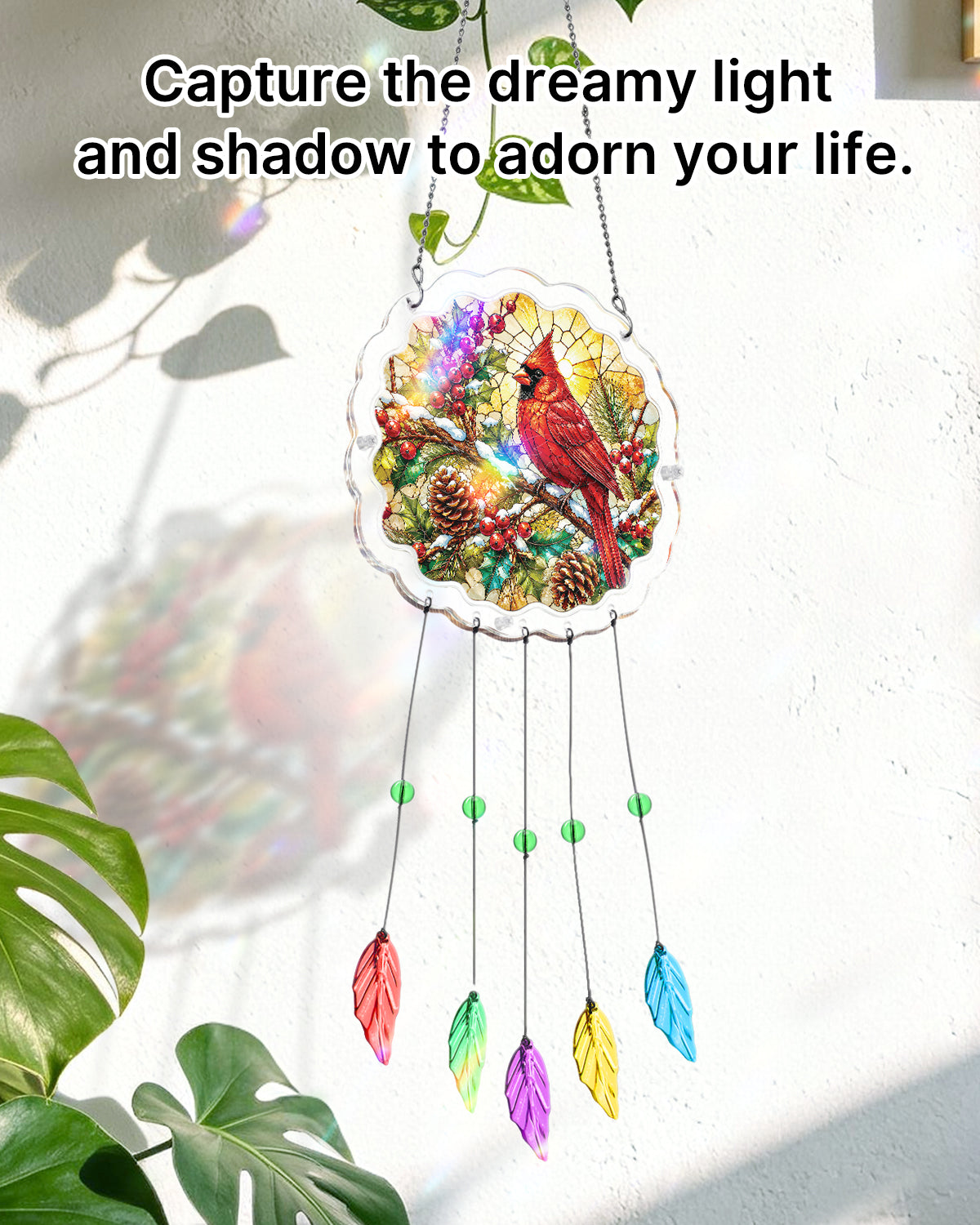 kaayee-wind-chime-winter-cardinal-windspiel-small-18-cm image 6