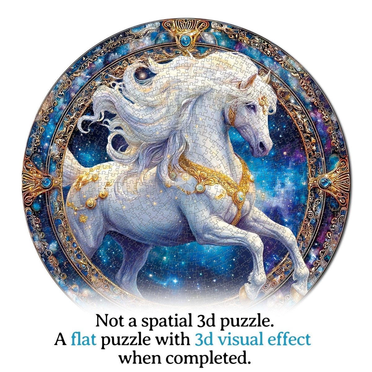 kaayee-cosmic-horse-puzzle-1000-teile-eco-white-board image 7