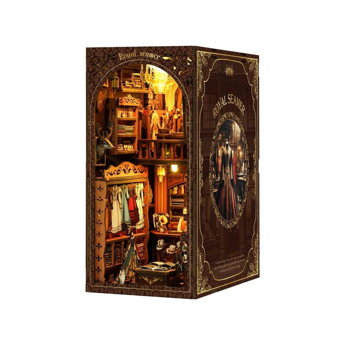 kaayee-book-nook-kit-royal-tailoring-shop-miniaturladen image 3