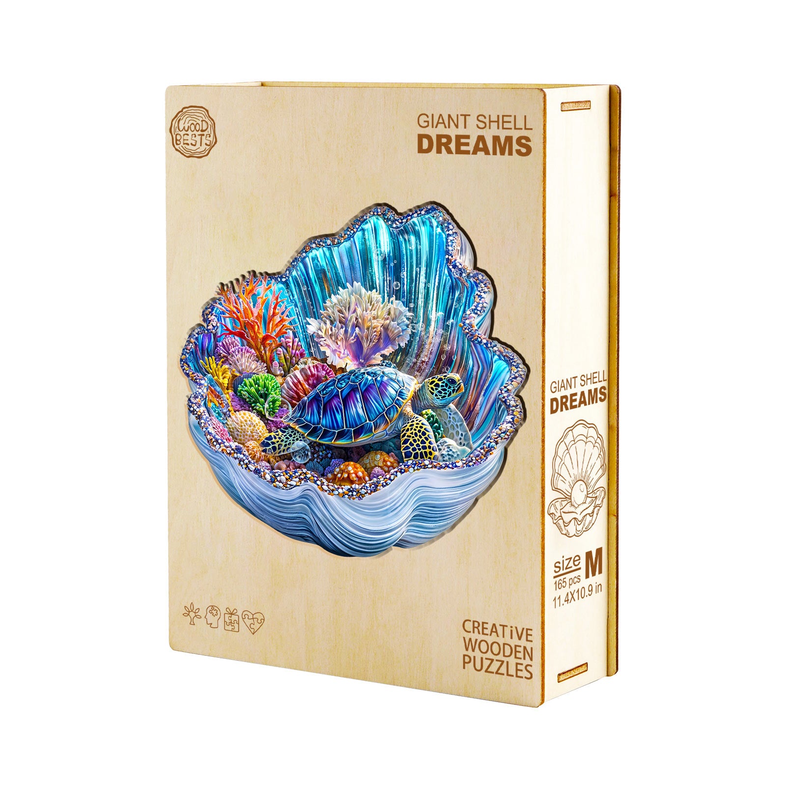 jigfoxy-seashell-ocean-holzpuzzle-s-85-teile-meer image 4