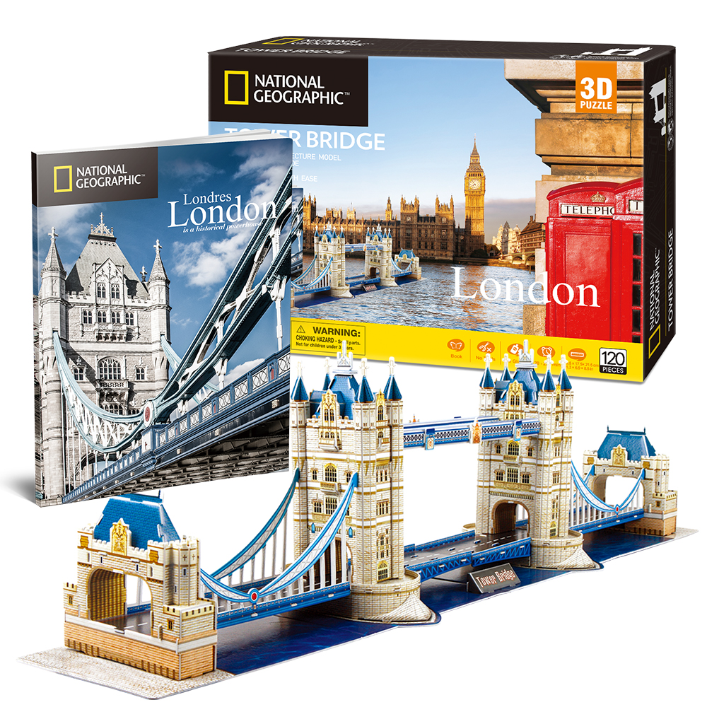 cubicfun-city-traveller-ds0978h-tower-bridge-3d-puzzle image 1