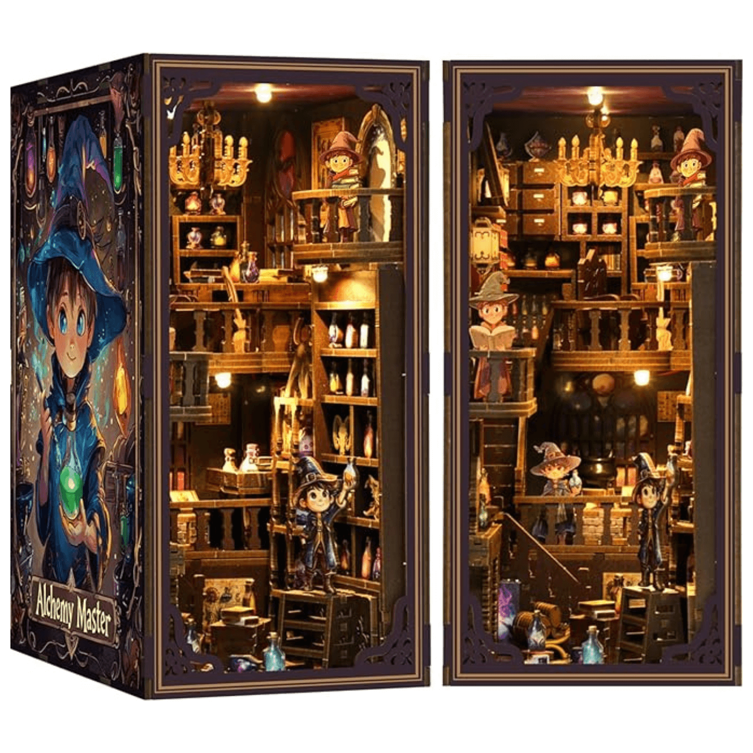 magicholz-alchemy-master-book-nook-diorama-magisches-labor image 6