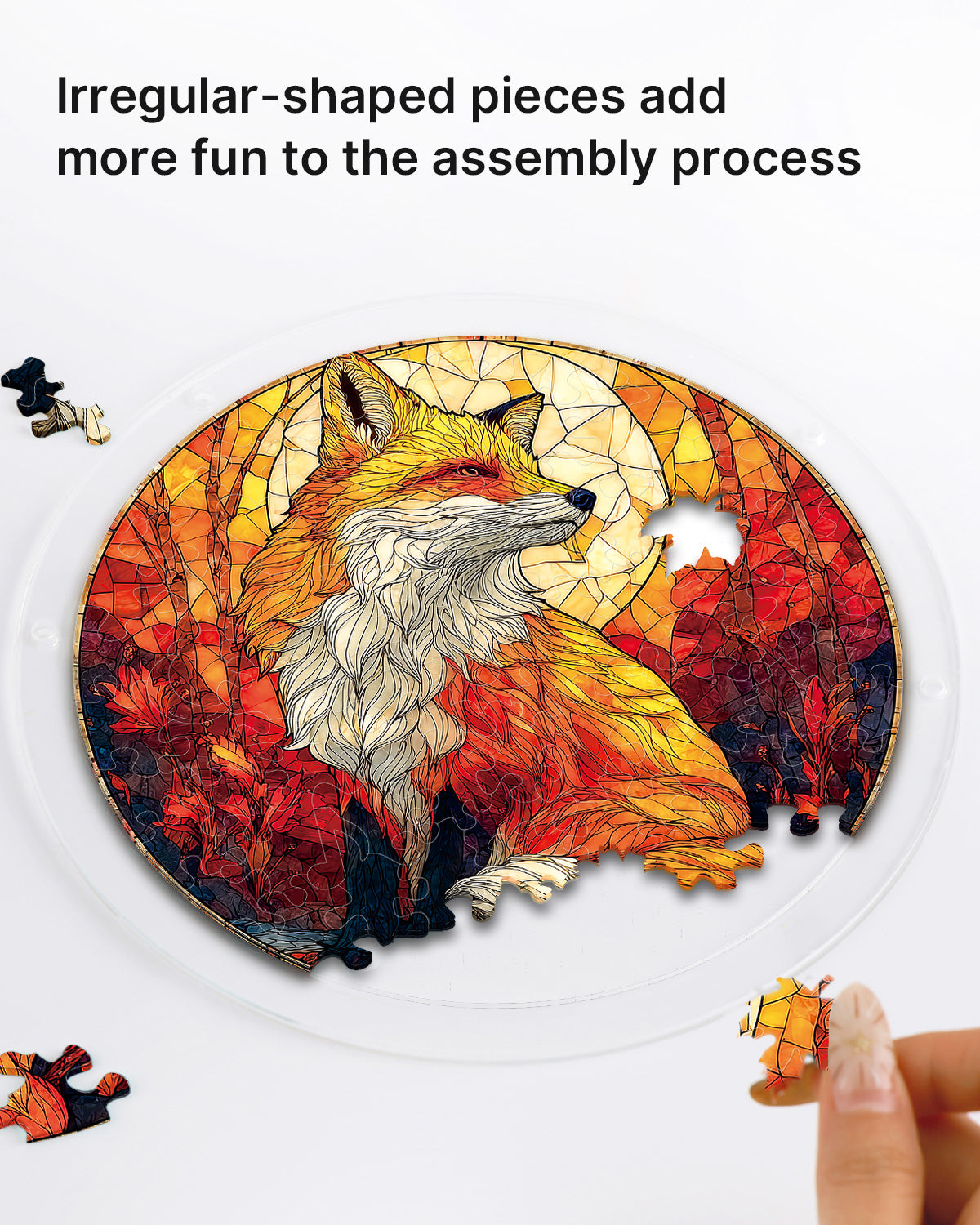 kaayee-suncatcher-puzzle-fox-glow-light-suncatcher-fuchs-small image 2