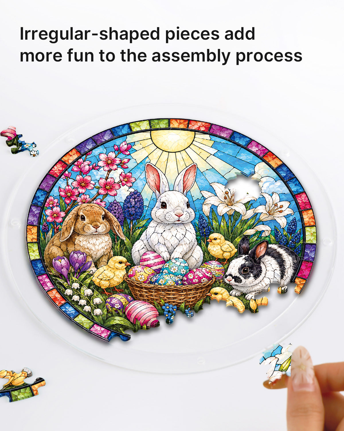 kaayee-suncatcher-puzzle-spring-bunny-fensterbild-small-acryl image 2