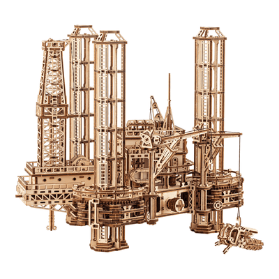 magicholz-mechanischer-bausatz-offshore-bohrinsel-holzmodell-1180-teile image 4