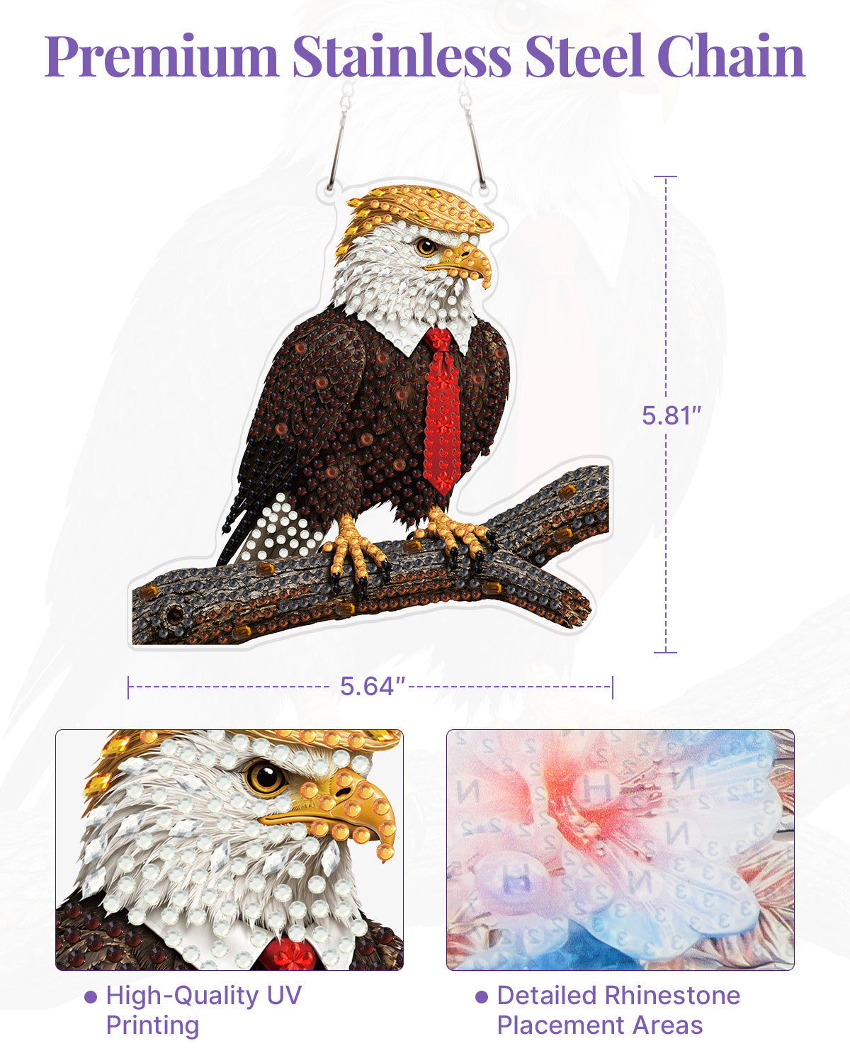 kaayee-trump-eagle-hero-diamond-art-suncatcher-bastelset image 3