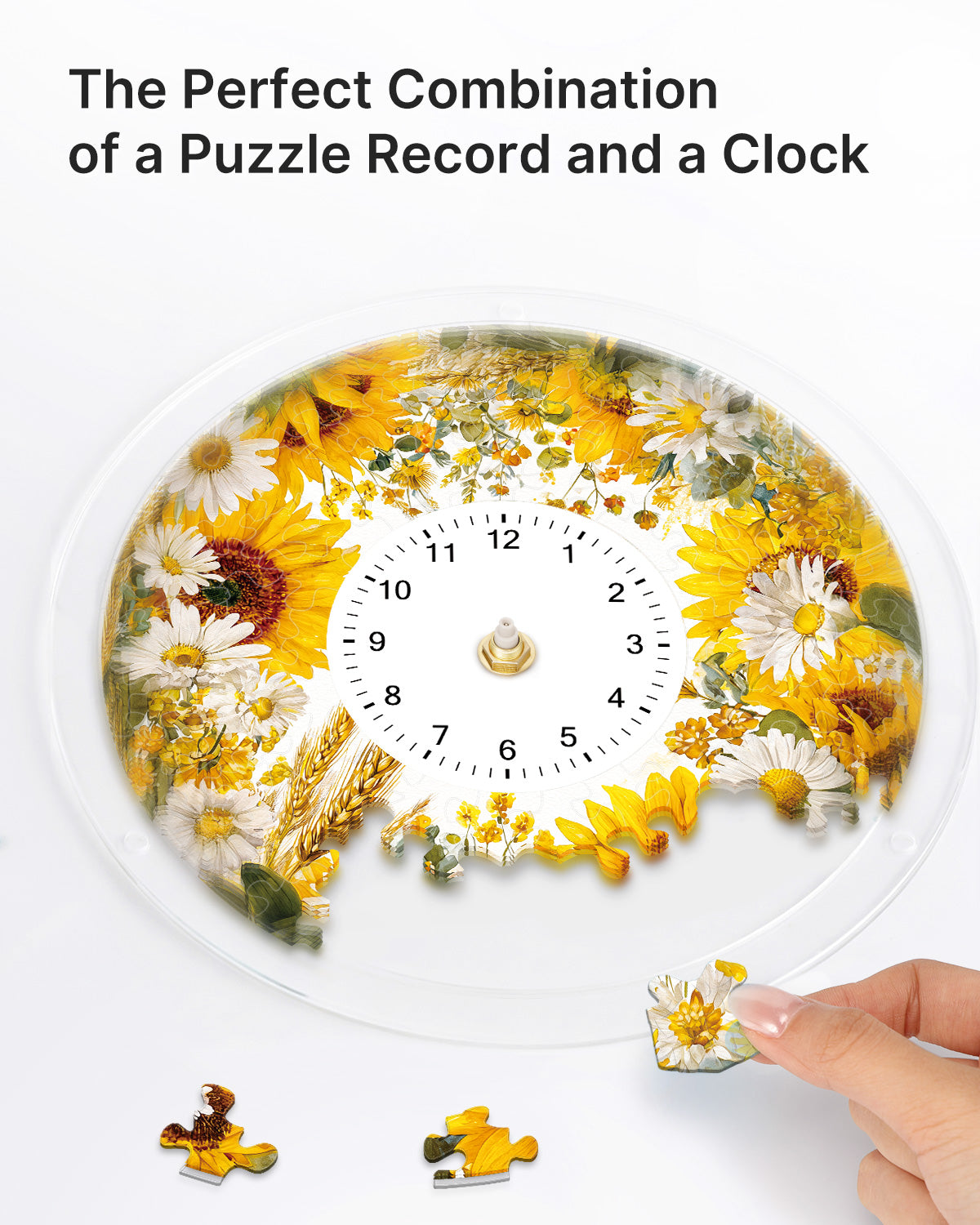kaayee-clock-kit-sunflower-meadow-puzzle-uhr-regular-size image 2