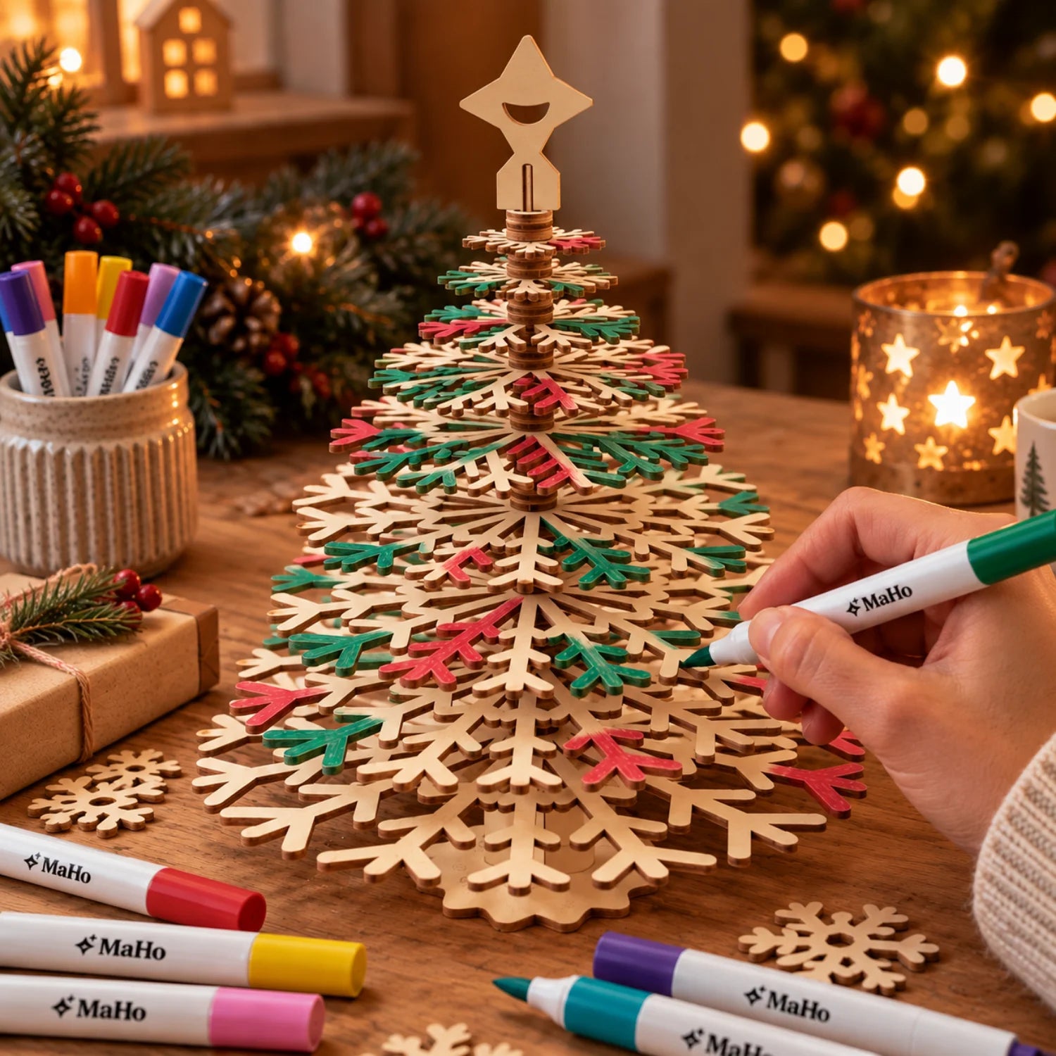 magicholz-3d-puzzle-weihnachtsbaum-holzbausatz-natur-1-st-ck image 3