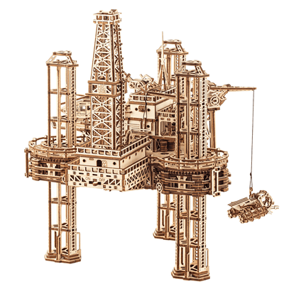 magicholz-mechanischer-bausatz-offshore-bohrinsel-holzmodell-1180-teile image 3
