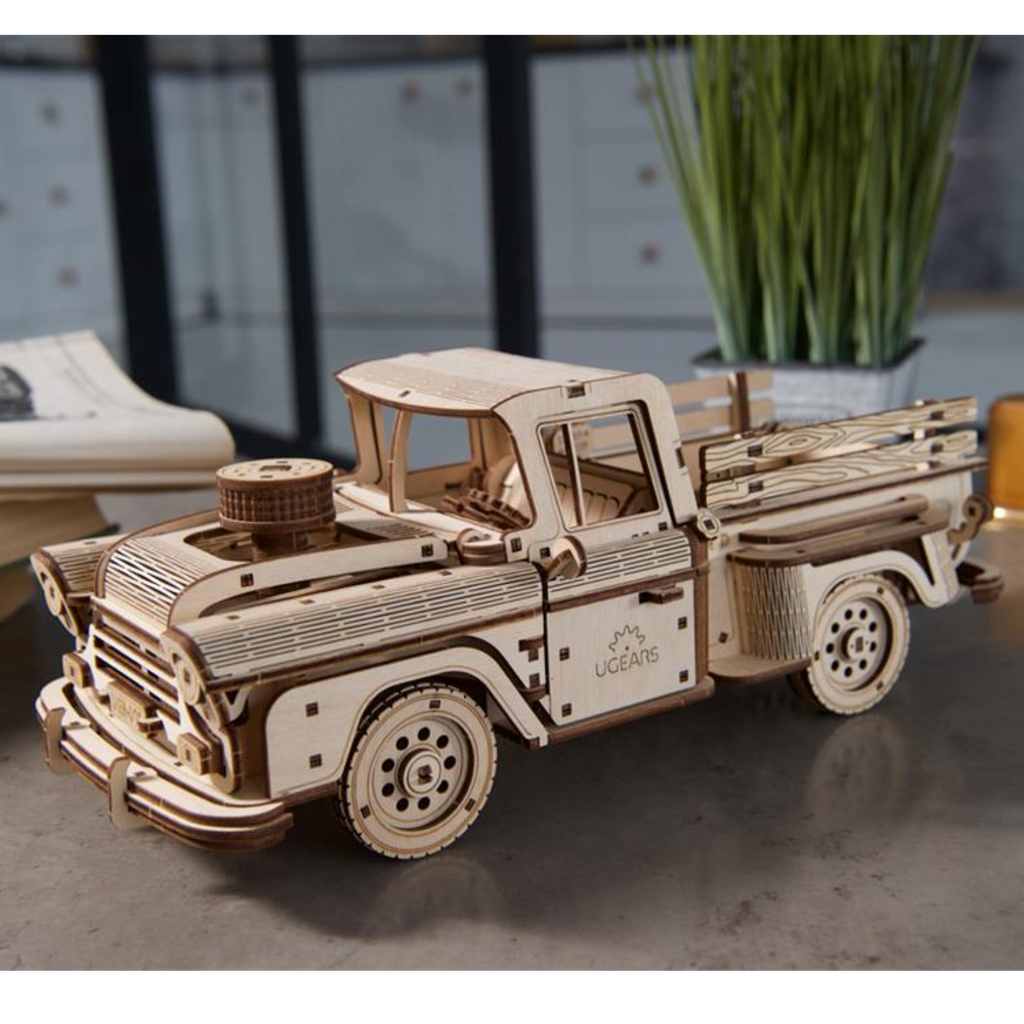 magicholz-mechanischer-bausatz-pickup-lumberjack-holztruck image 1